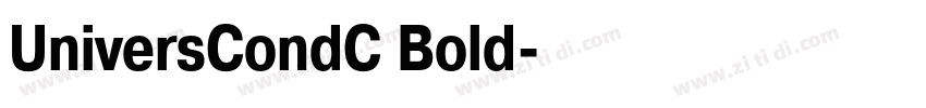 UniversCondC Bold字体转换